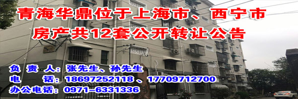 青海华鼎所有的位于上海市、西宁市房产共11套延期公开转让公告